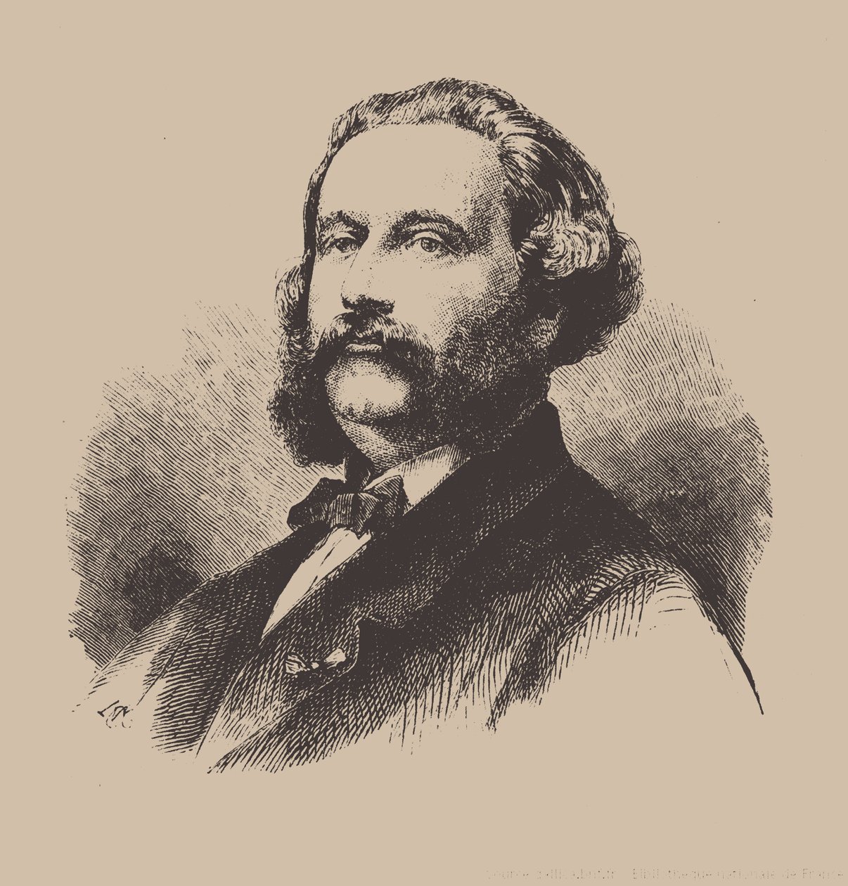 Portret van de Componist Alfred Jaëll 1832-1882 door Unbekannt