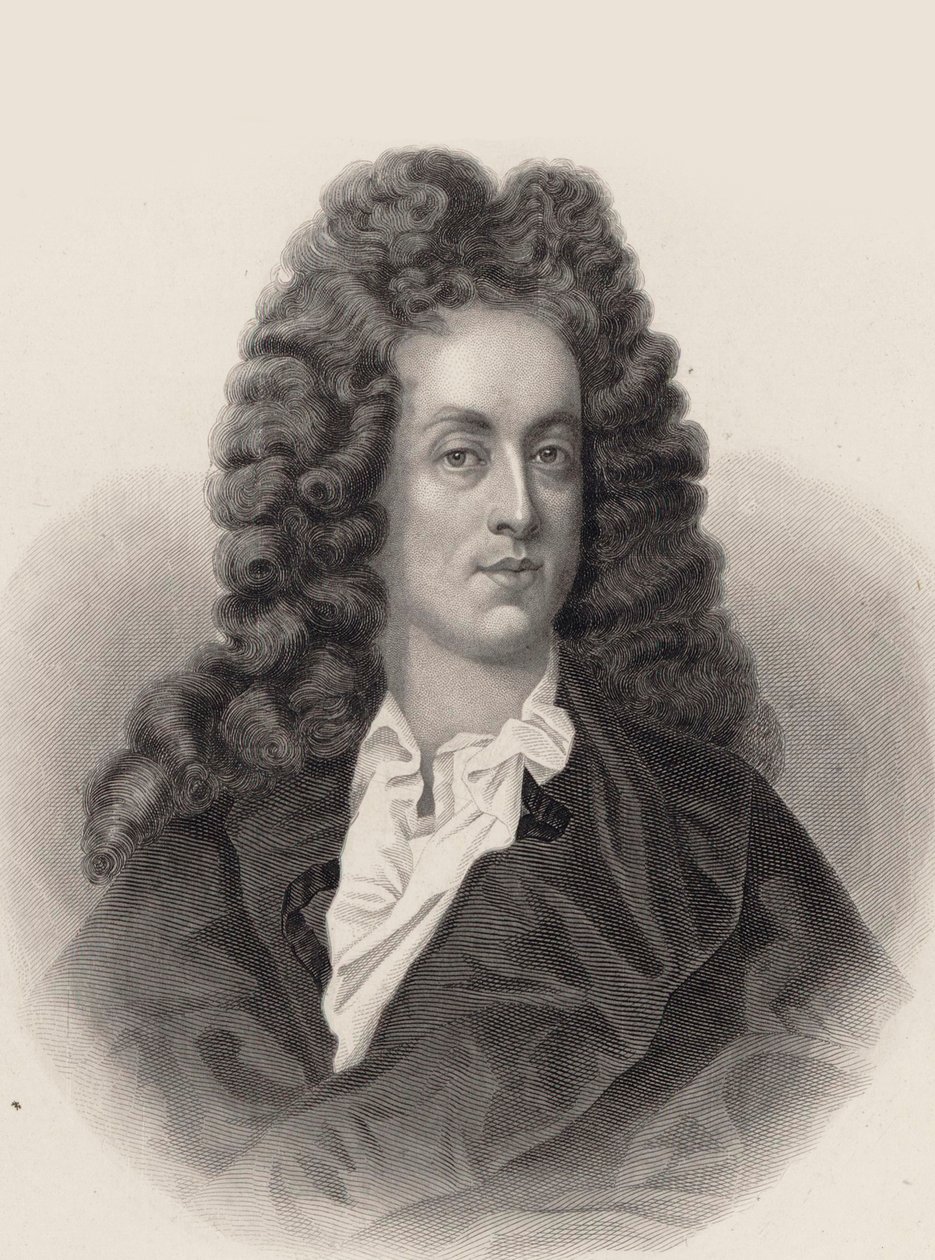 Portret van de componist Henry Purcell door Unbekannt