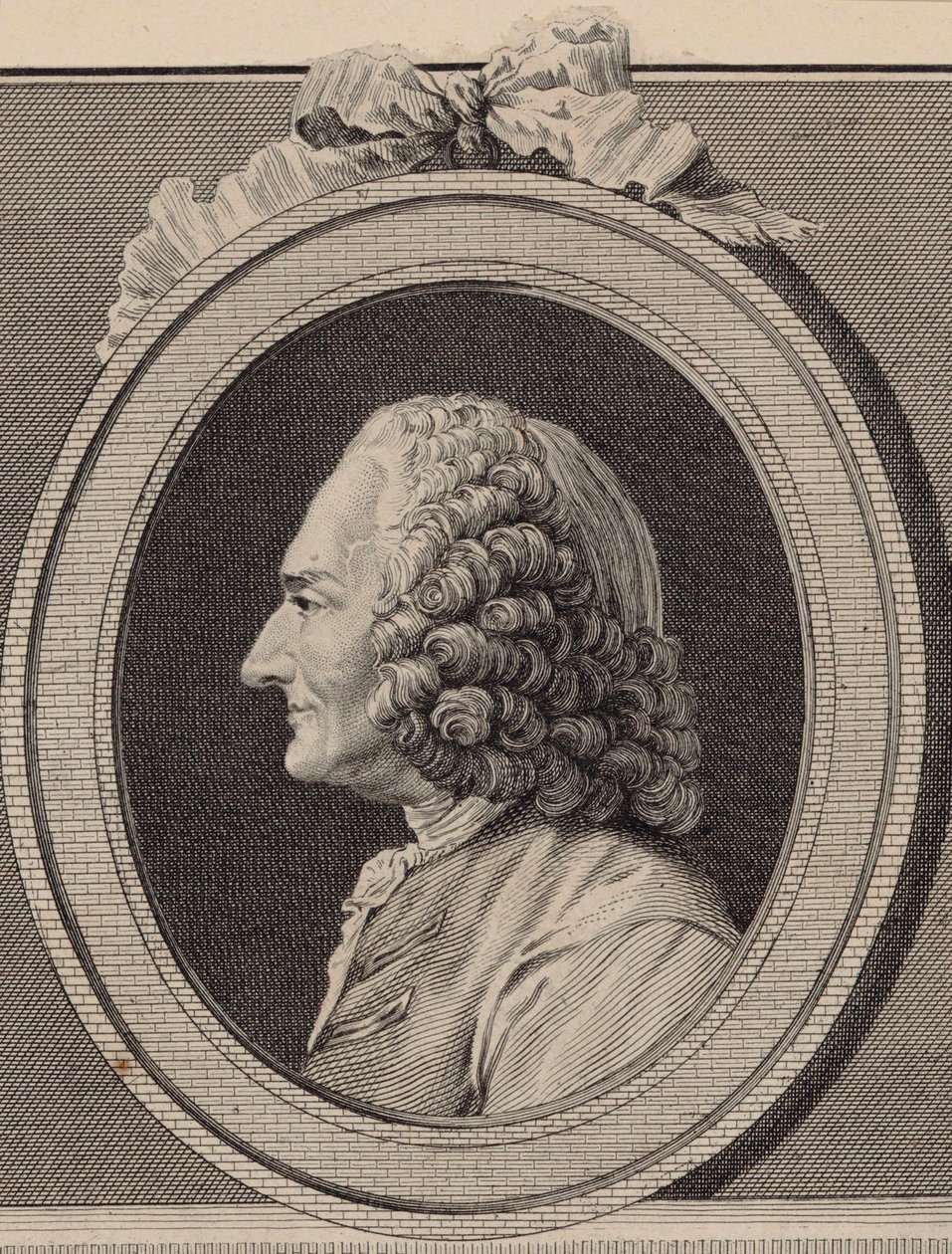 Portret van de componist Jean-Philippe Rameau 1683-1764 door Unbekannt