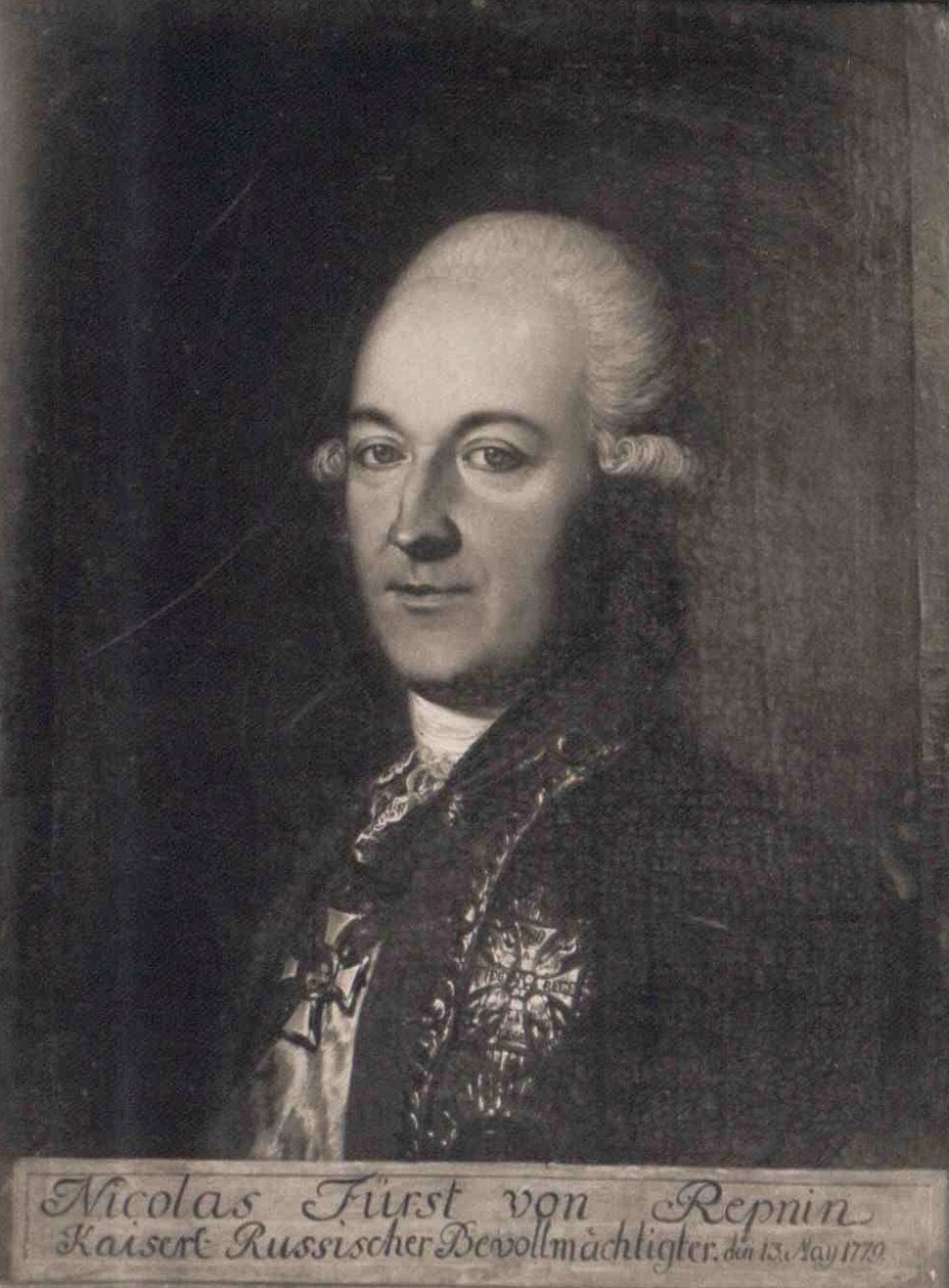 Prins Nikolai Vasilyevich Repnin 1734-1801, 18e eeuw door Unbekannt