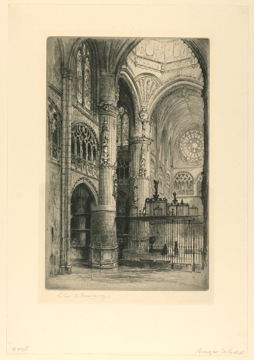 Print, Burgos Kathedraal door Unbekannt