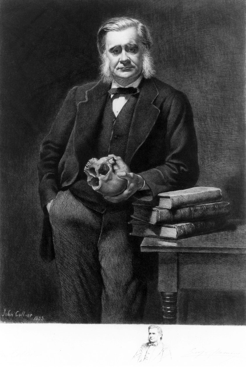 Professor Thomas Henry Huxley, Engelse bioloog door Unbekannt
