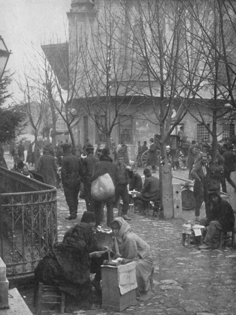 Openbare Briefschrijvers in een Straat van Constantinopel, 1913 door Unbekannt