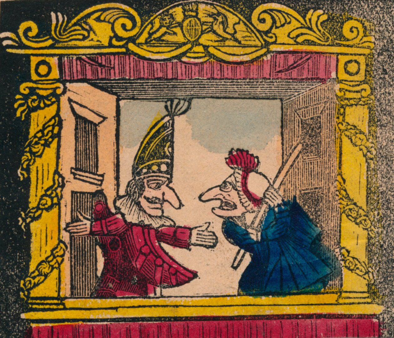 Punch en Judy, laat 18e-begin 19e eeuw door Unbekannt
