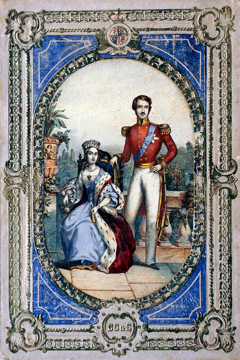 Koningin Victoria en Prins Albert, ca. 1840s door Unbekannt