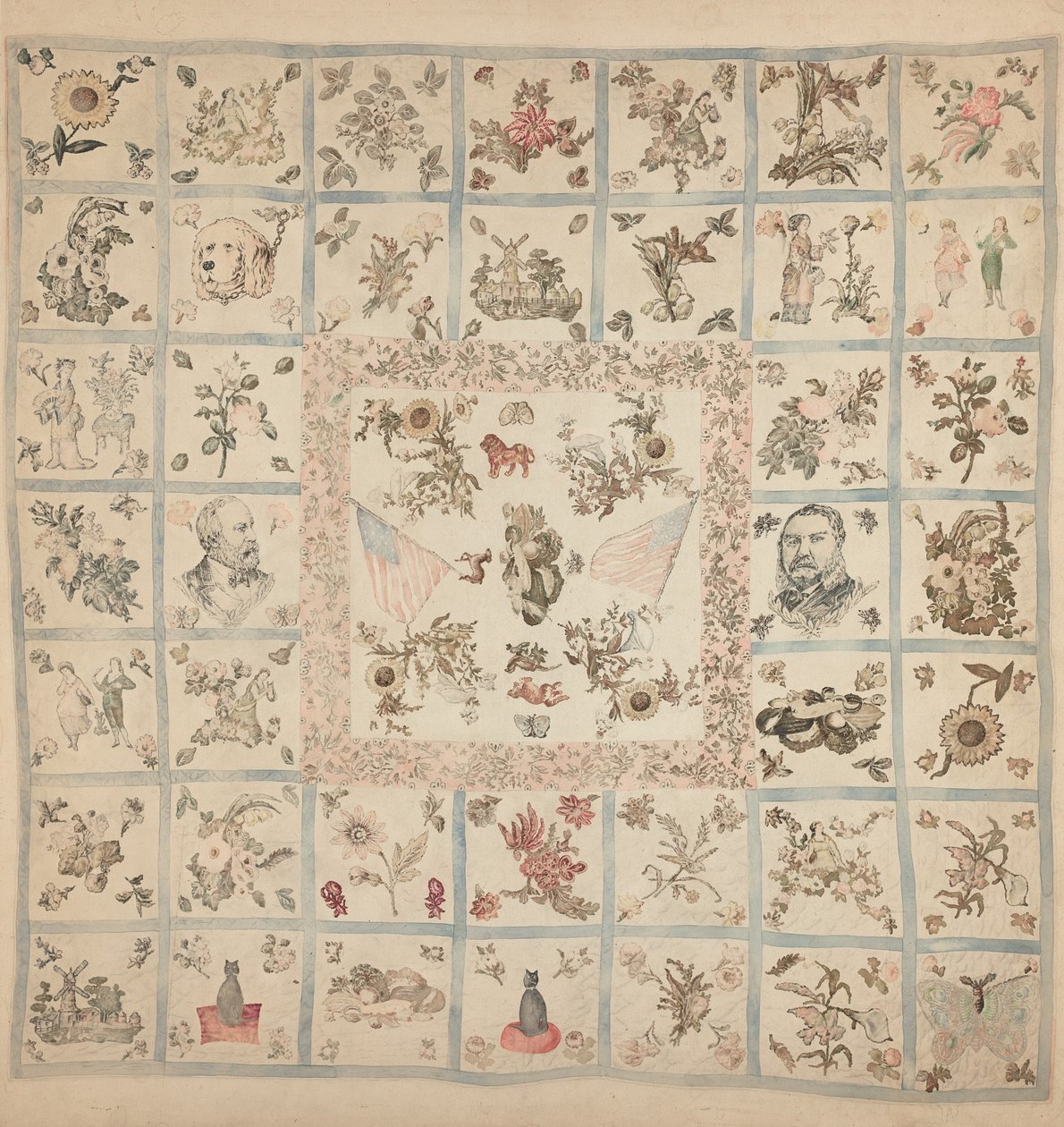 Quilt, 1935-1942 door Unbekannt