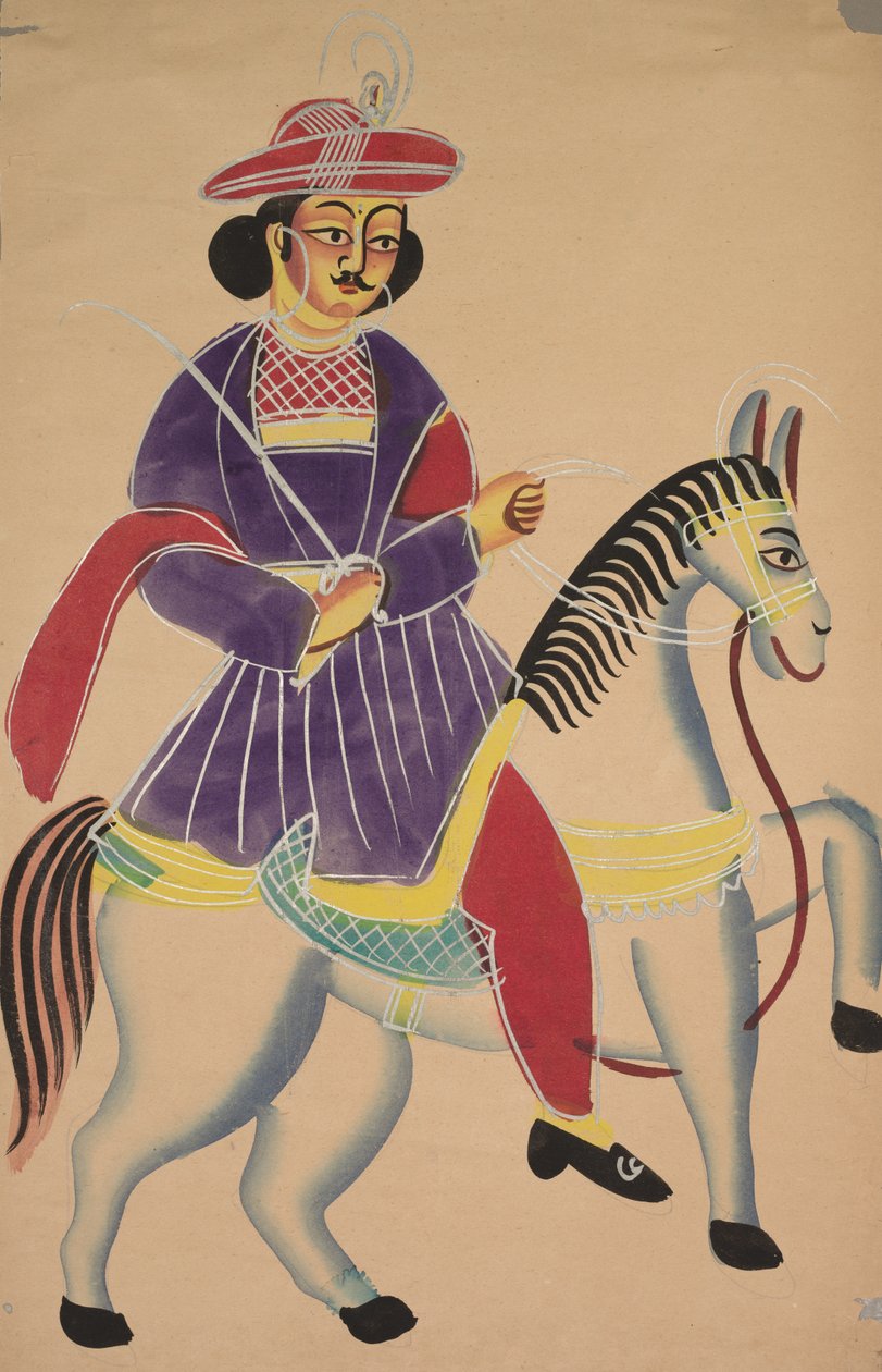 Raja te Paard, 1800s door Unbekannt