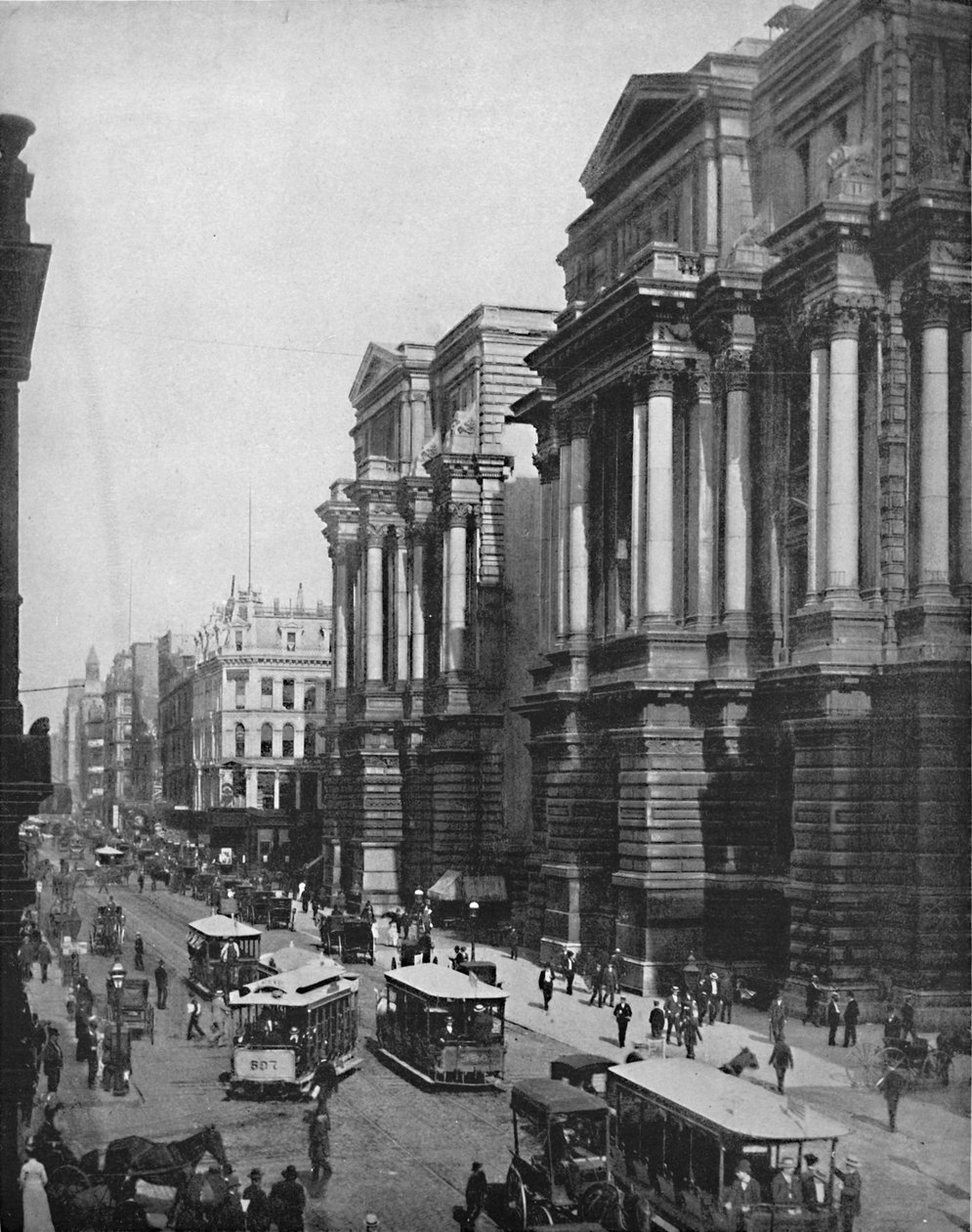 Randolph Street, Chicago, Illinois, ca. 1897 door Unbekannt