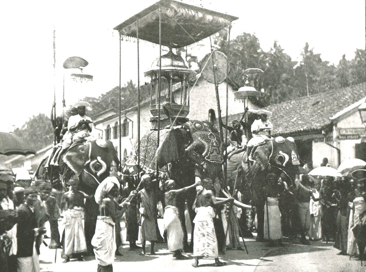 Religieuze processie, Colombo, Ceylon, 1895 door Unbekannt