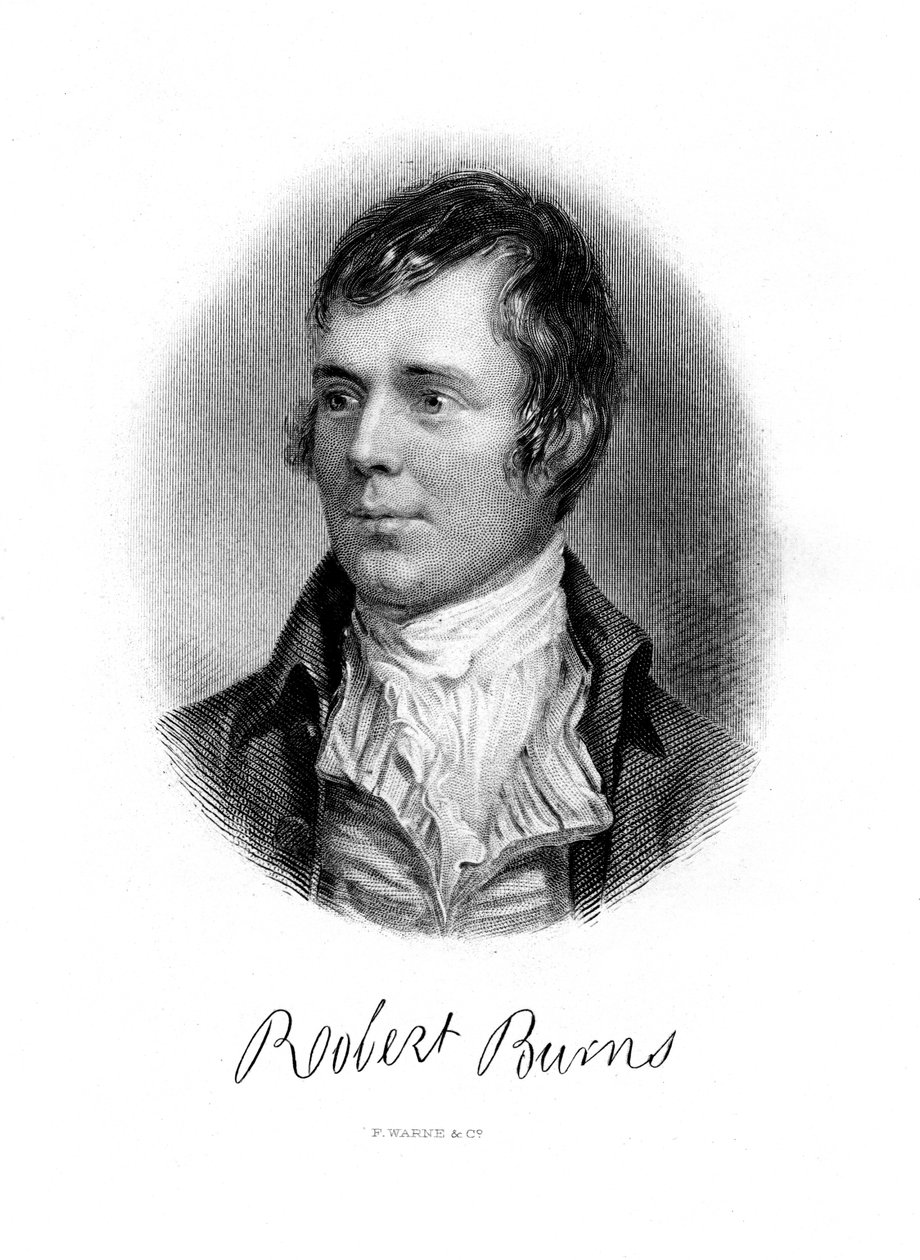 Robert Burns, Schotse dichter, 19e eeuw door Unbekannt
