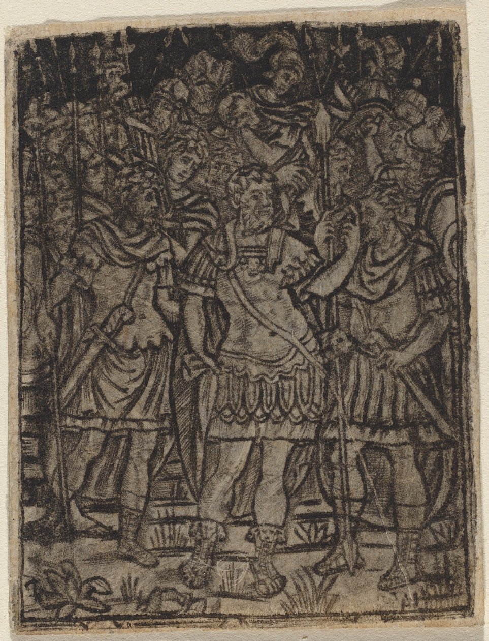 Romeinse generaal spreekt zijn troepen toe, ca. 1510-1530 door Unbekannt