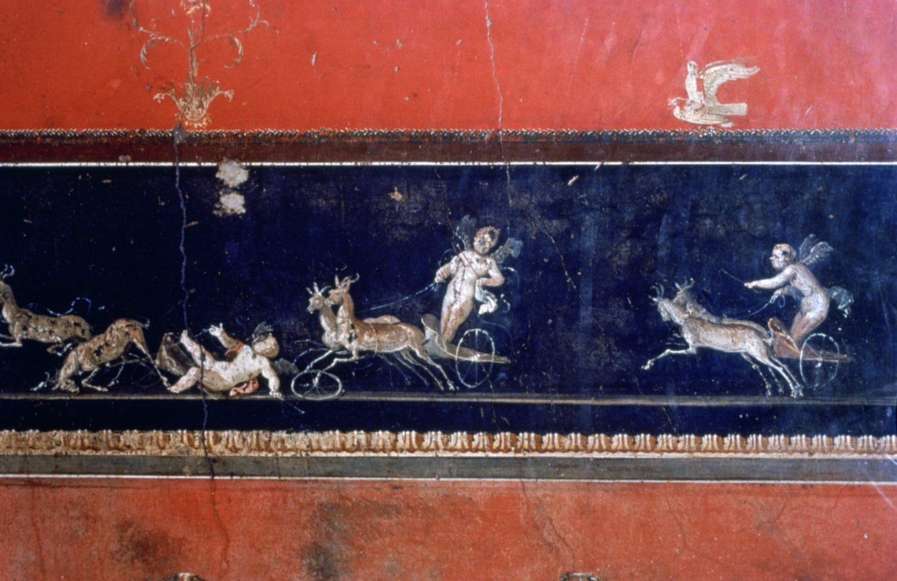 Romeinse muurschildering, Huis van de Vettii, Pompeii, Italië door Unbekannt