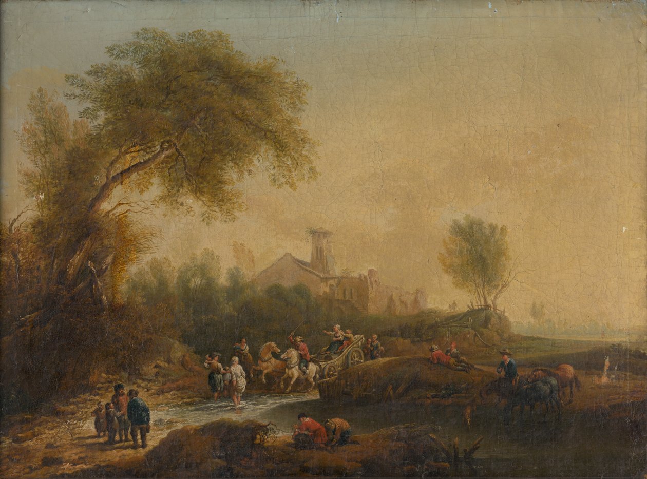 Romantisch landschap door Unbekannt