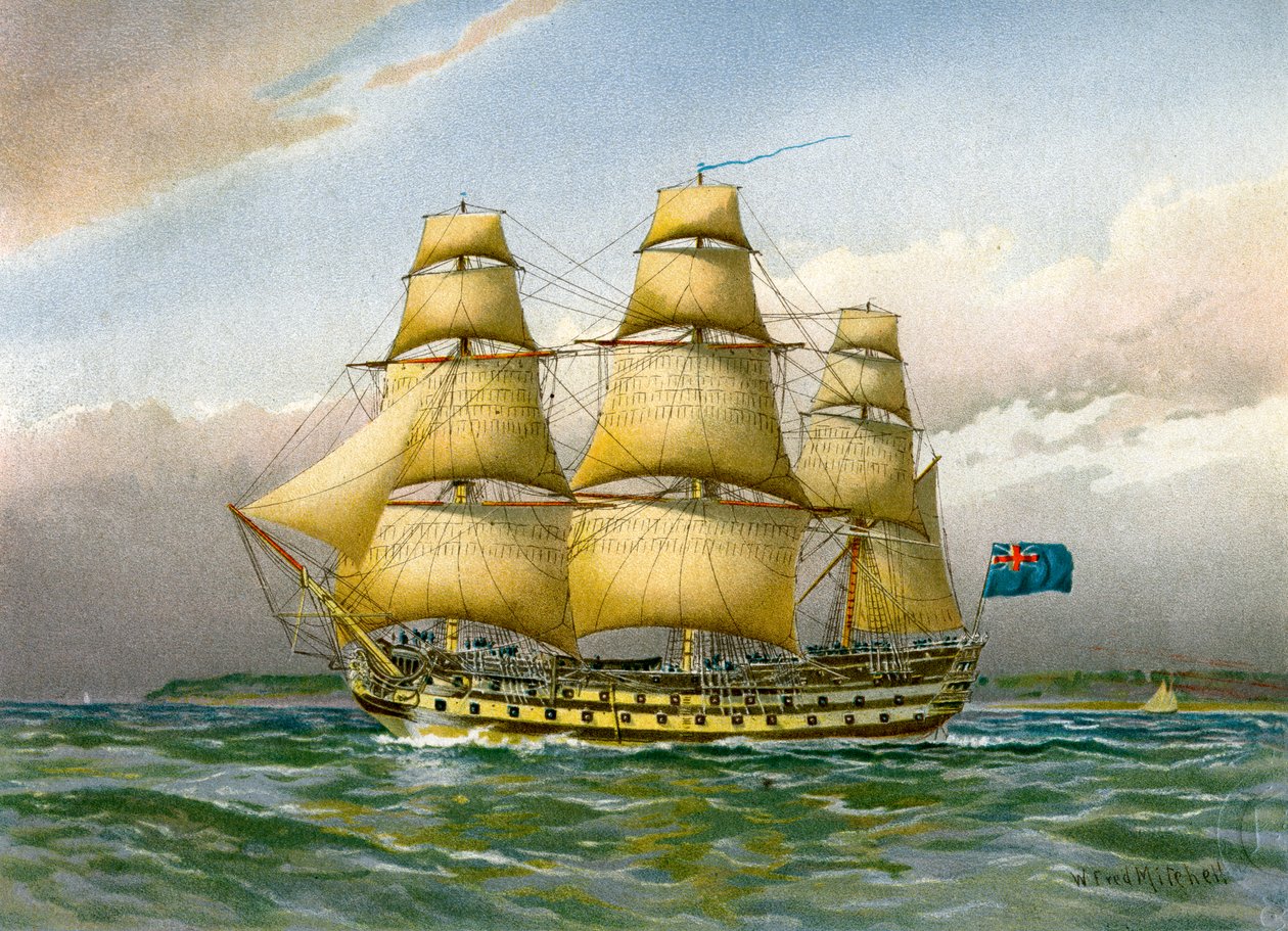 Koninklijke Marine slagschip, ca. 1760 ca. 1890-1893 door Unbekannt