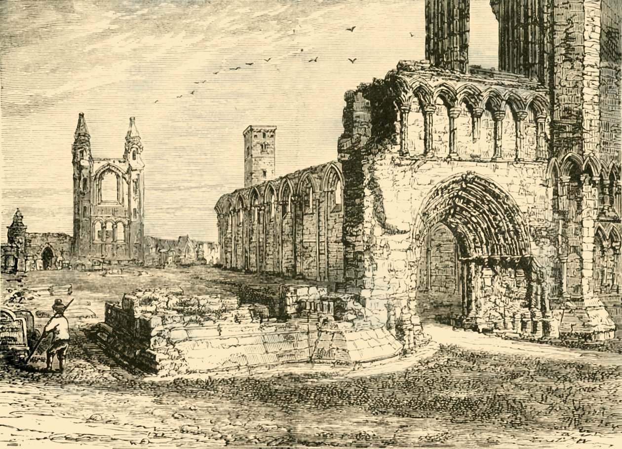 Ruïnes van de kathedraal, St. Andrews, 1890 door Unbekannt