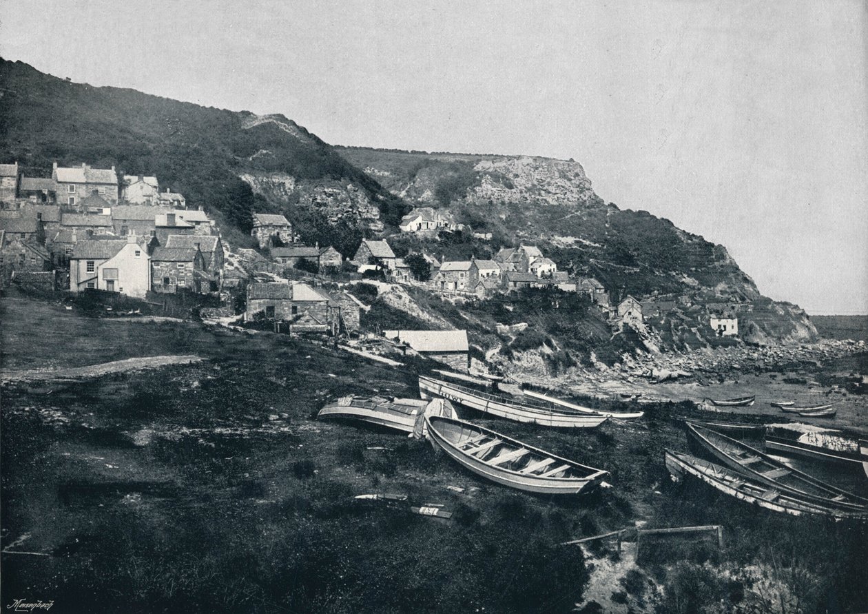 Runswick - Het dorp op de kliffen, 1895 door Unbekannt