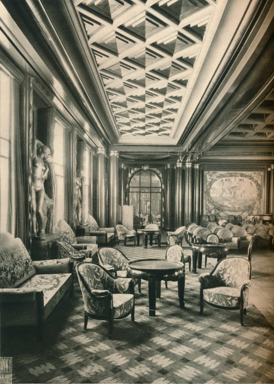 S. S Ile de France, Grand Salon, c1927 door Unbekannt