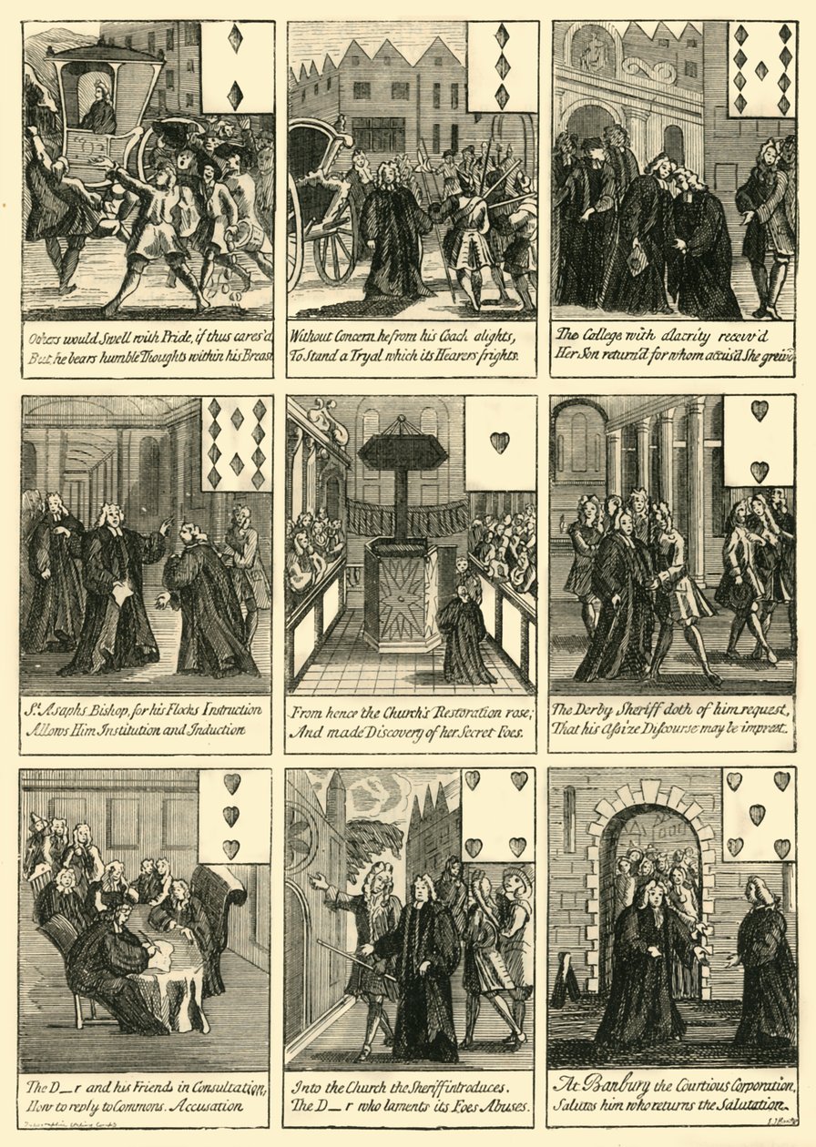 Sacheverell-kaarten, c1872 door Unbekannt