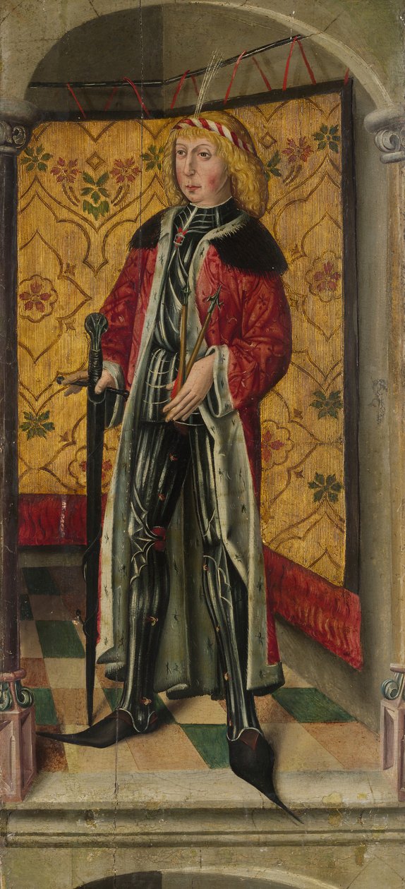 Sint Joris en Sint Sebastiaan, ca. 1480 door Unbekannt