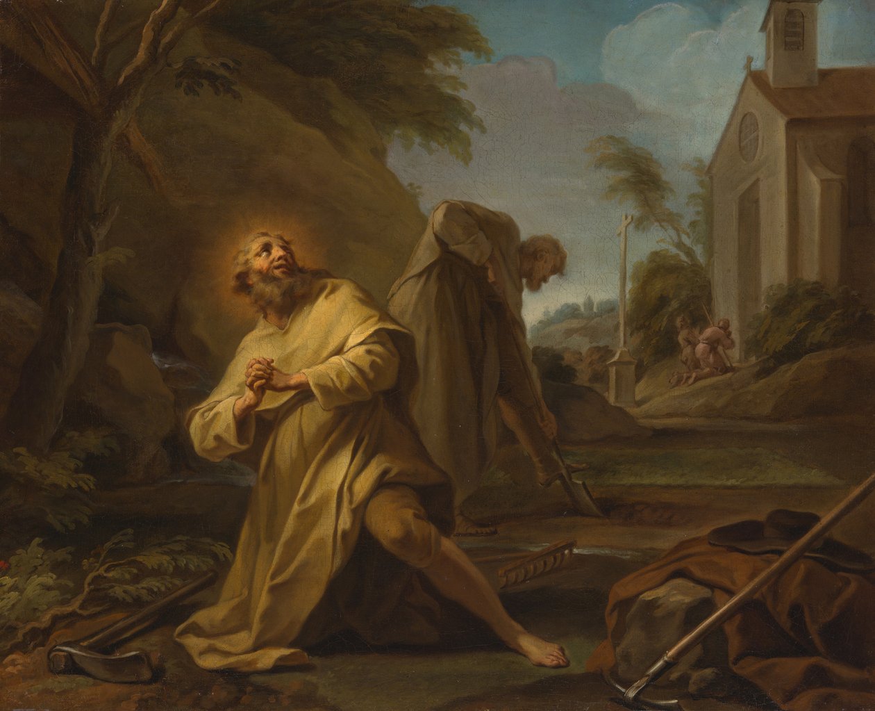 Sint Hymer in eenzaamheid, ca. 1735 door Unbekannt