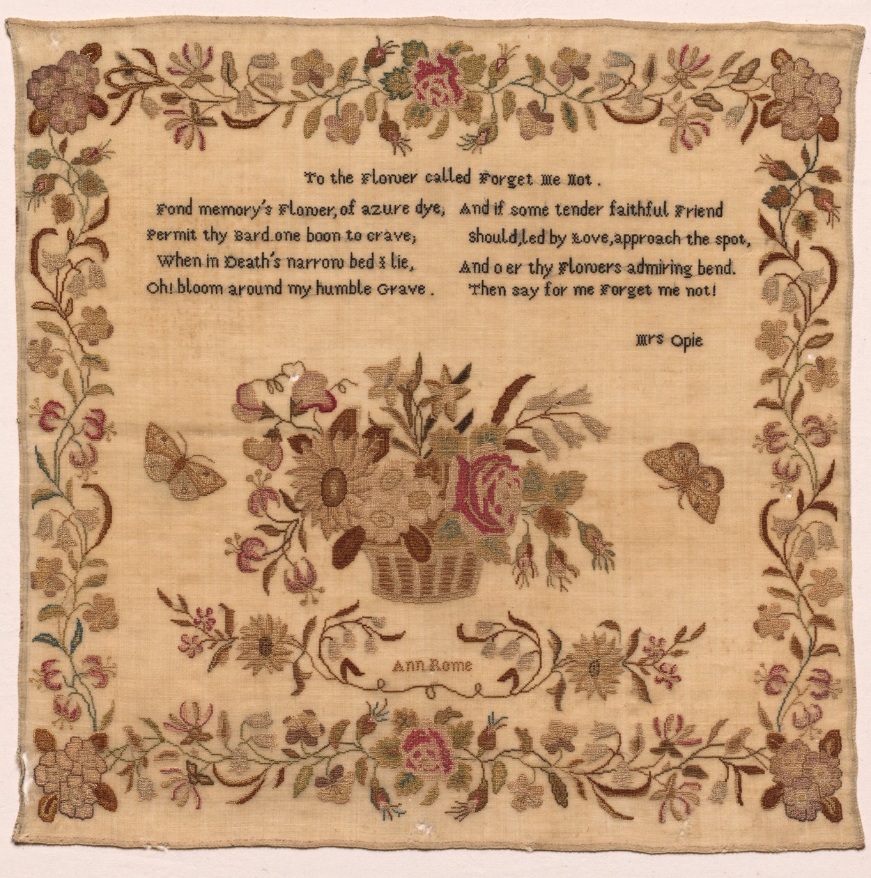 Sampler, 1800s door Unbekannt