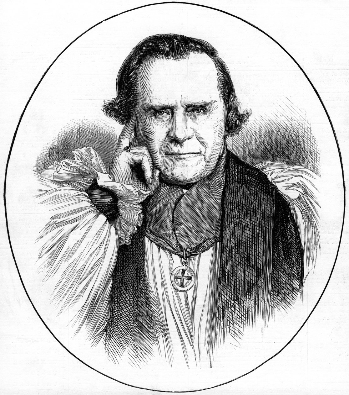 Samuel Wilberforce, Engelse prelaat, 1873 door Unbekannt
