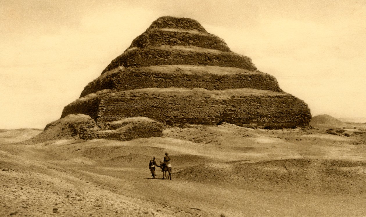Saqqara - De trappiramide door Unbekannt