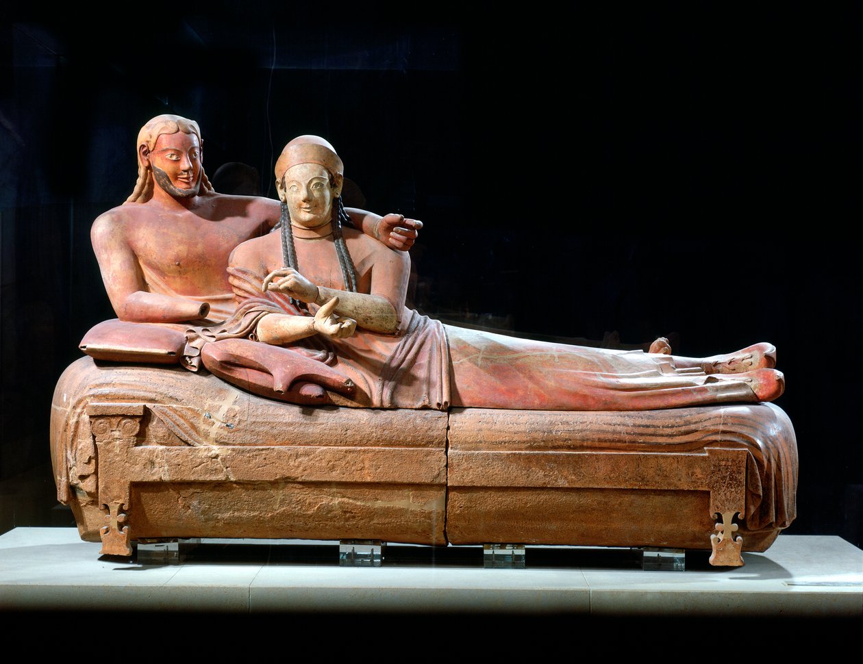 Sarcophagus met liggend paar, 6e eeuw v.Chr. door Unbekannt