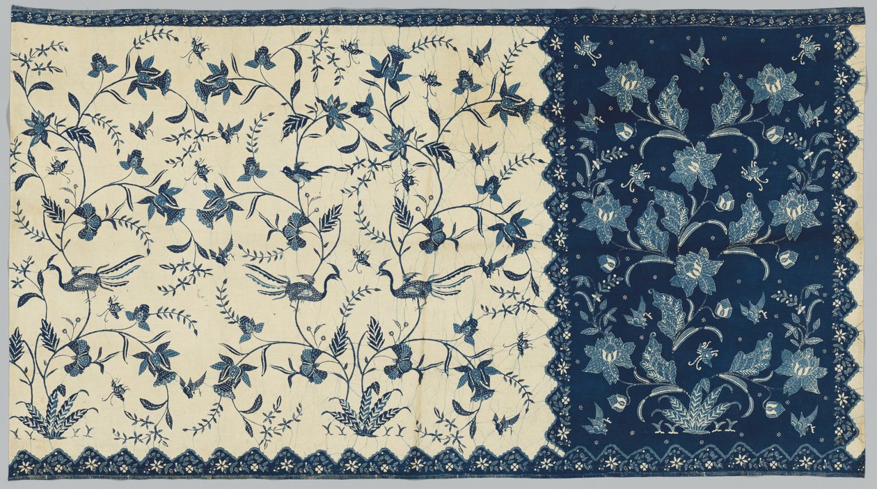Sarong, midden 1800s door Unbekannt