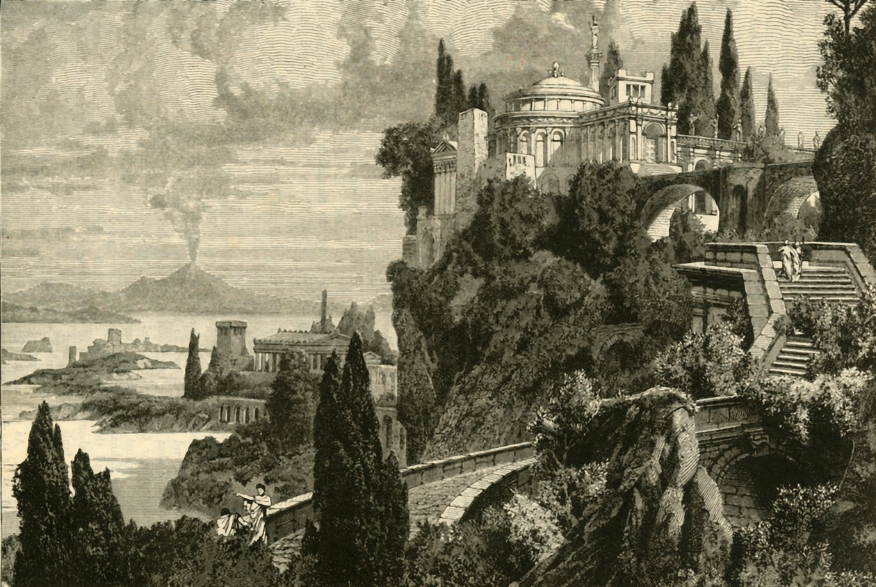Landschap bij Kaap Misenum, nabij Balae, 1890 door Unbekannt