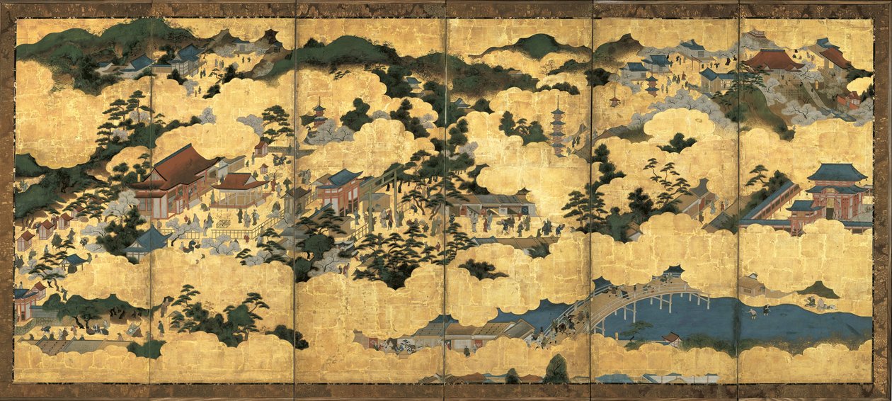 Scènes in en rond Kyoto door Unbekannt
