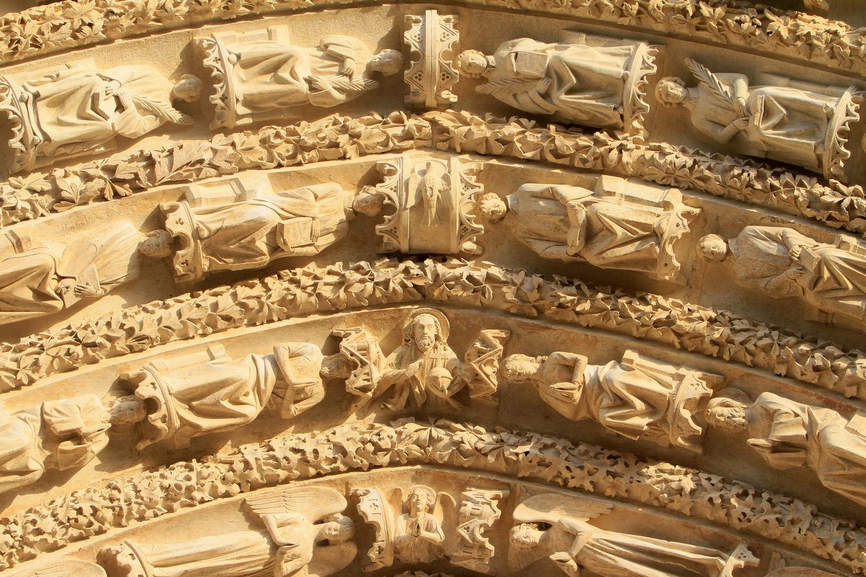 Beelden. Sint-Stefanuskathedraal, Bourges, Frankrijk door Unbekannt