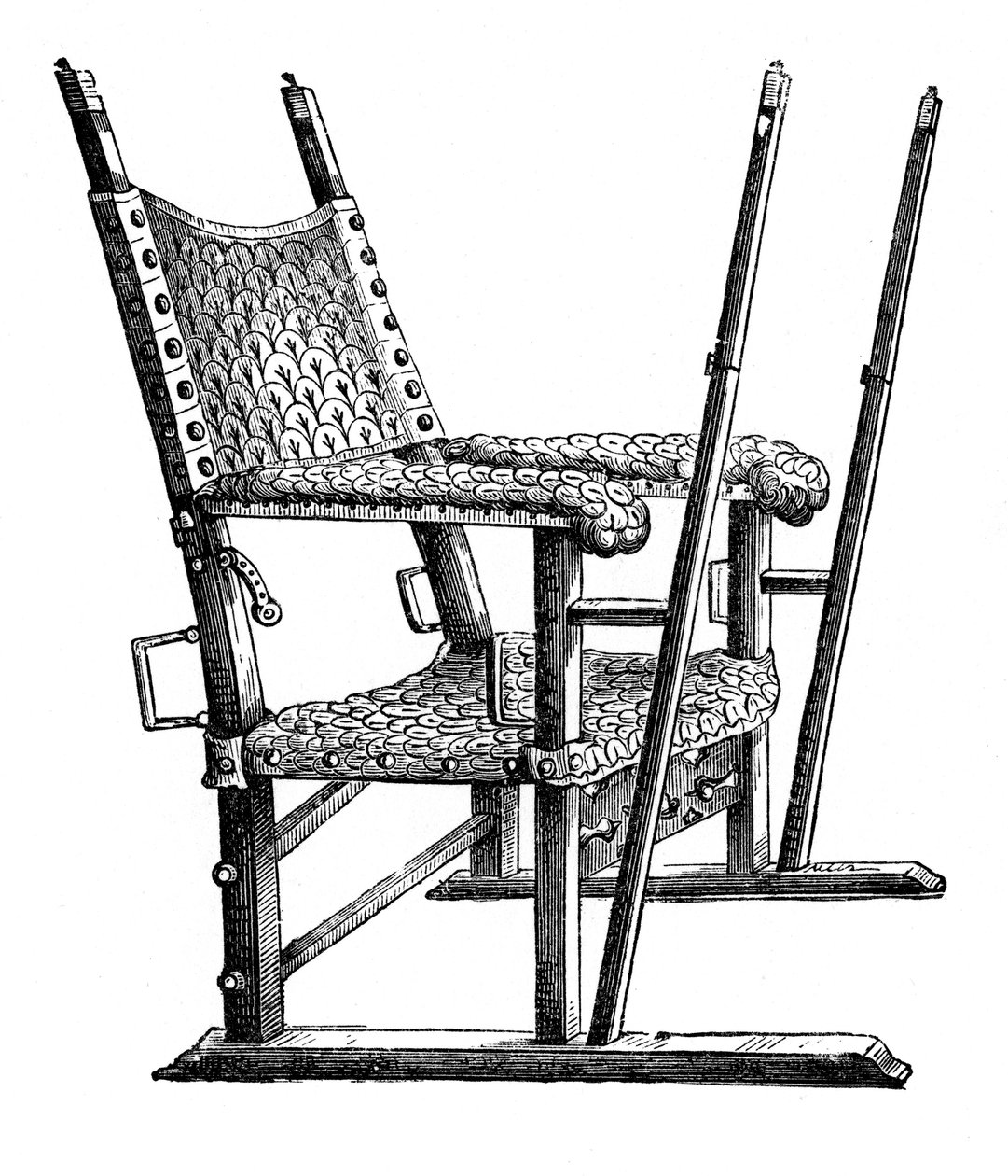 Sedanstoel van Karel V, 14e eeuw, 1870 door Unbekannt