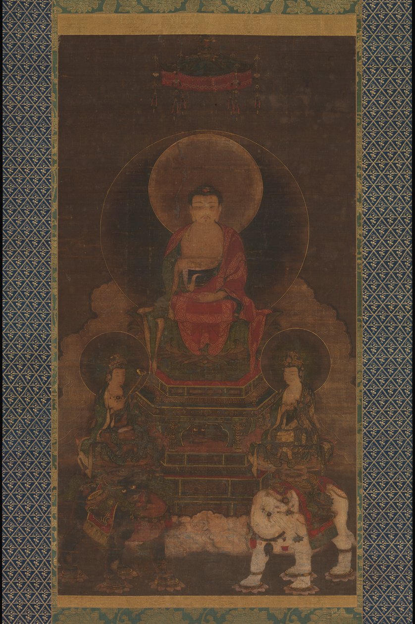 Shaka Shakyamuni Triade, 13e eeuw door Unbekannt
