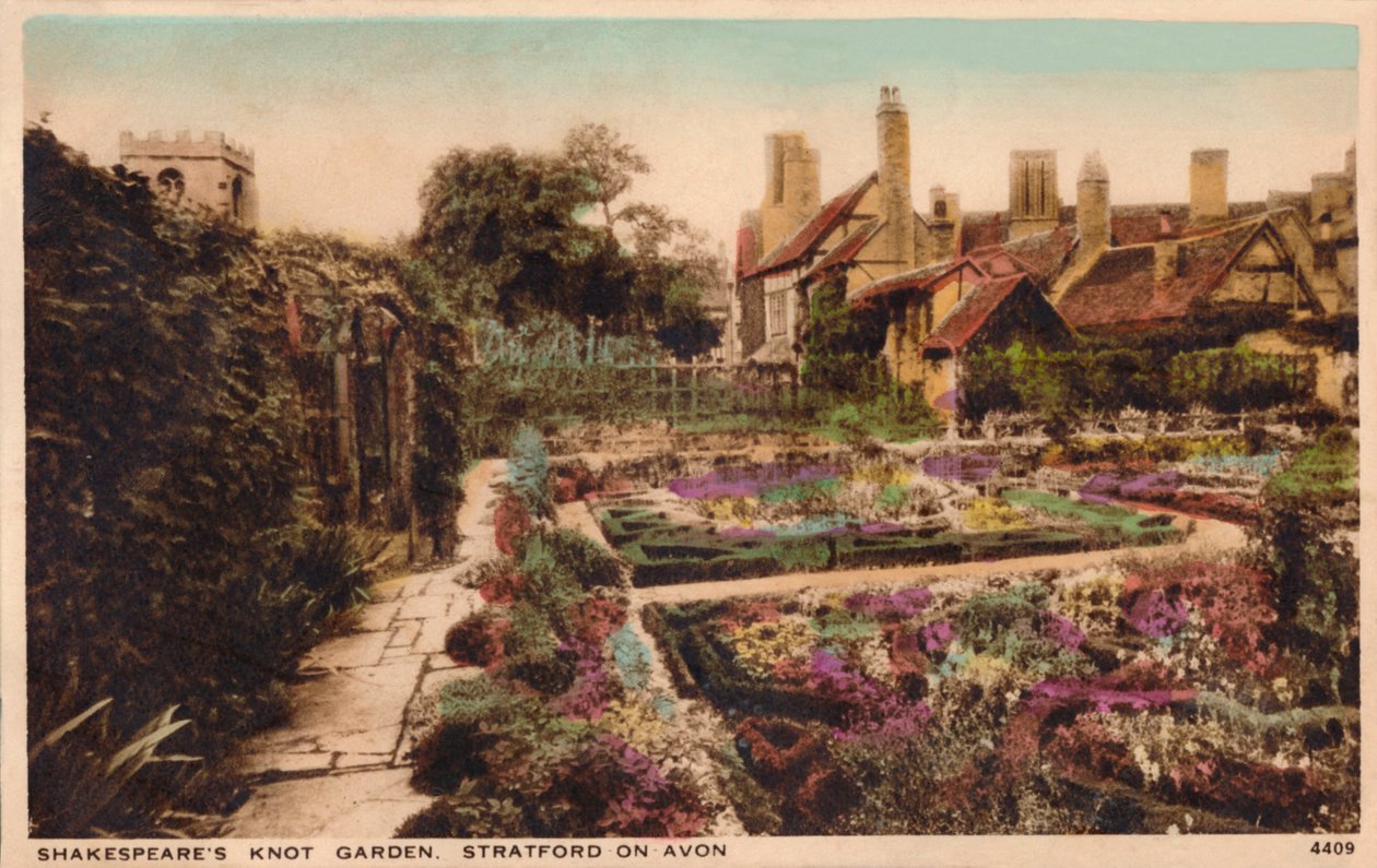 Shakespeares knooptuin, Stratford-Upon-Avon, ca. 1910 door Unbekannt