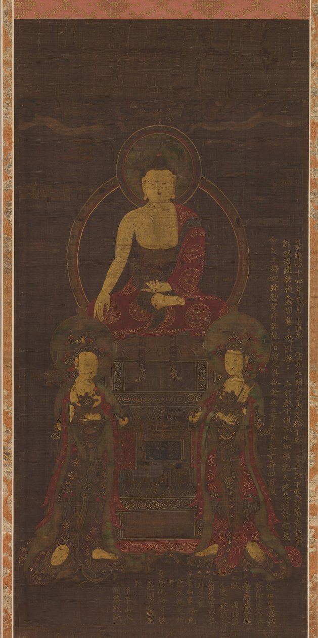 Shakyamuni triade, 1565 door Unbekannt