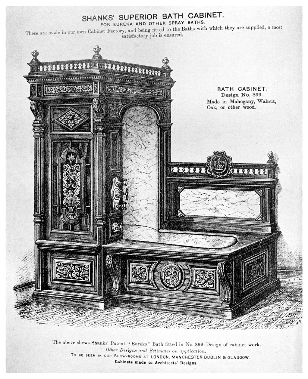 Shanks Superior Badkast, ca. 1880 1956 door Unbekannt
