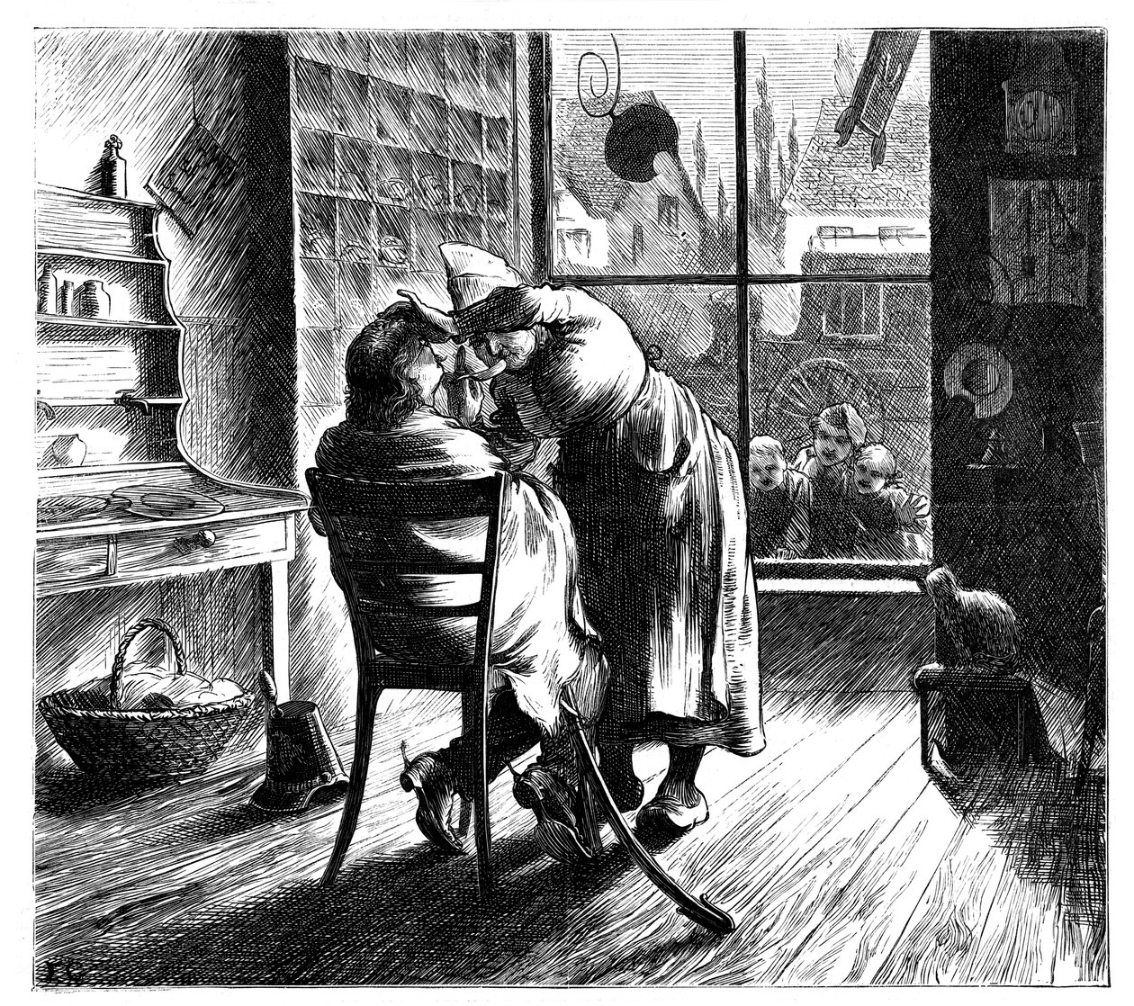 De vijand scheren bij Montmirail, 1870 door Unbekannt