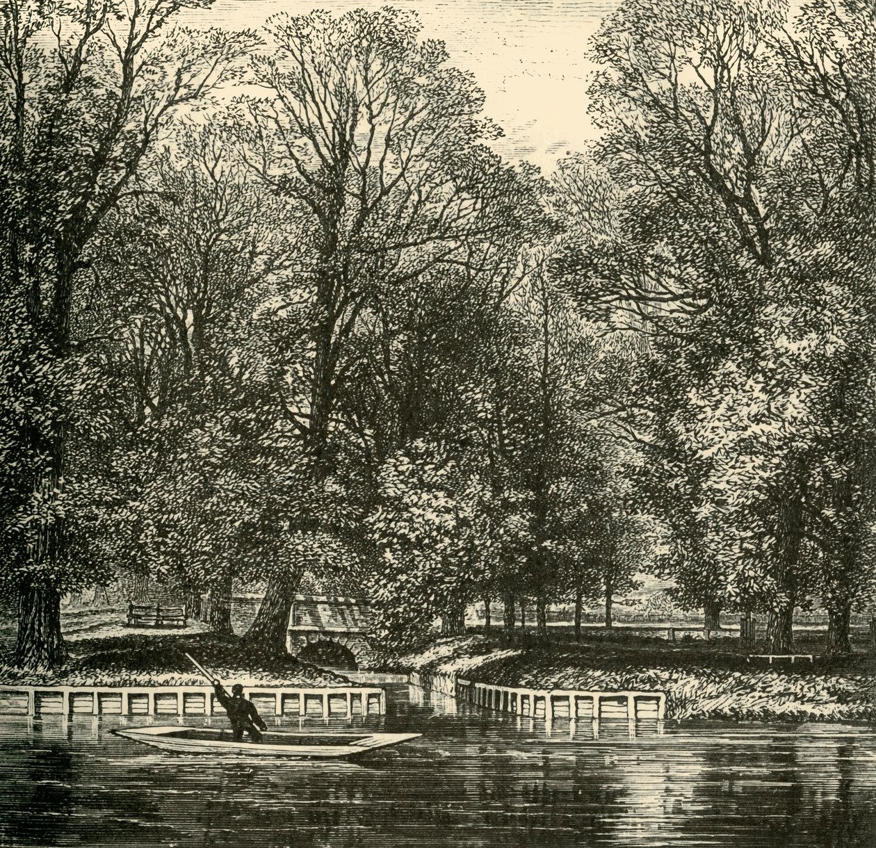 Sheep Bridge en Sixth Form Bench, 1911 door Unbekannt