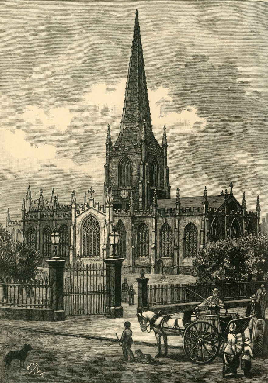 Sheffield Parochiekerk, 1898 door Unbekannt