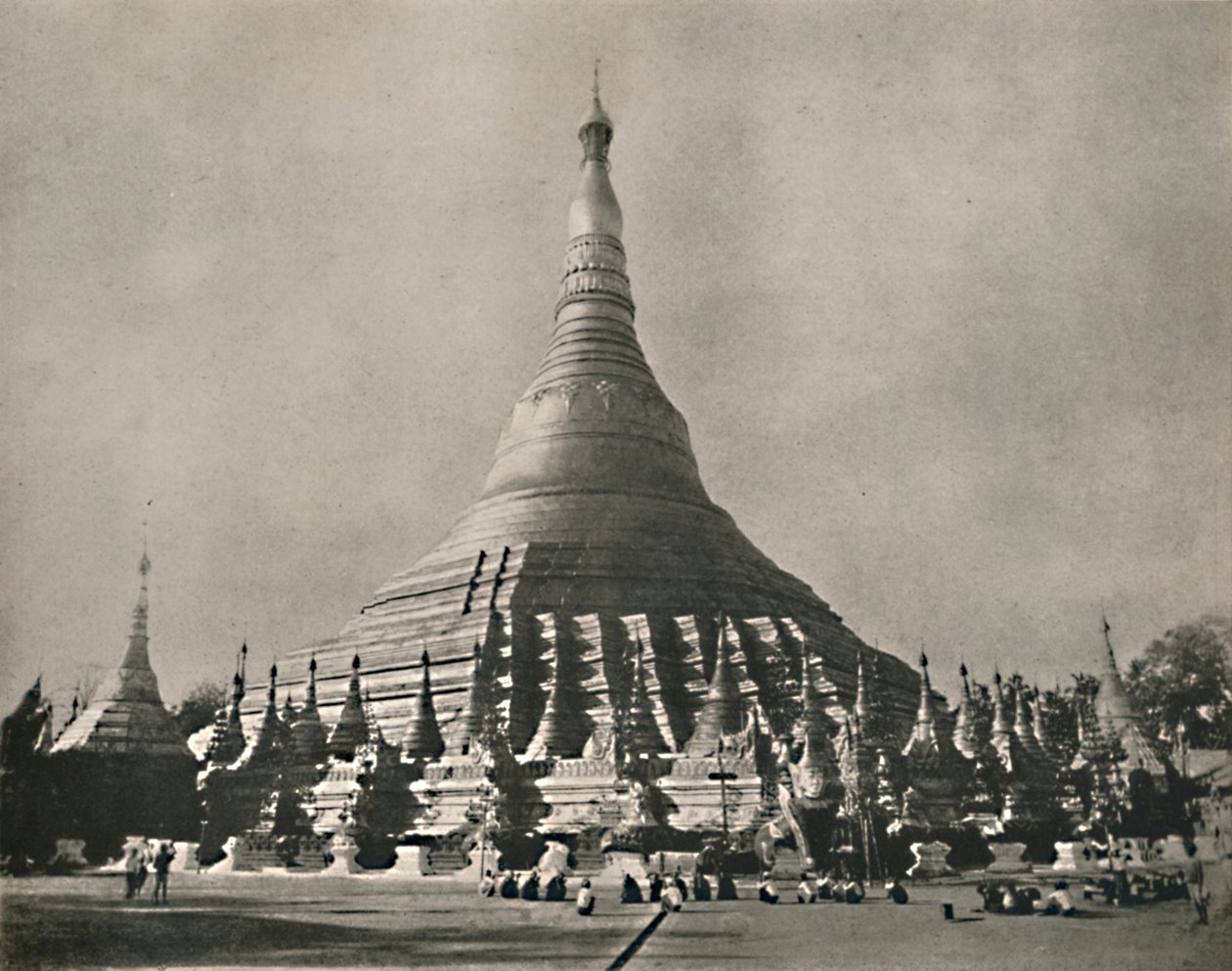 Shwe Dagon Pagode, Rangoon door Unbekannt