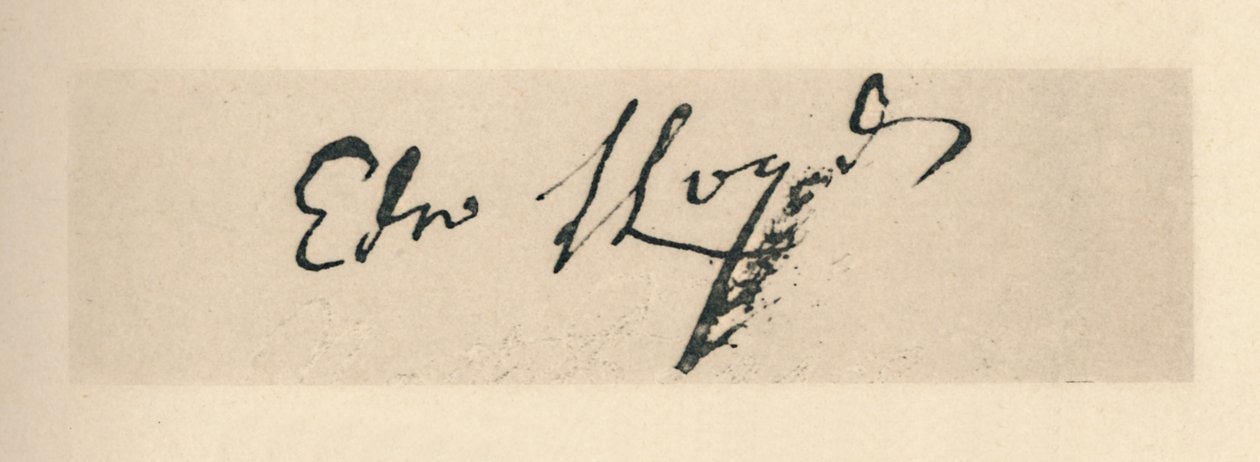 Handtekening van Edward Lloyd, 1712, 1928 door Unbekannt