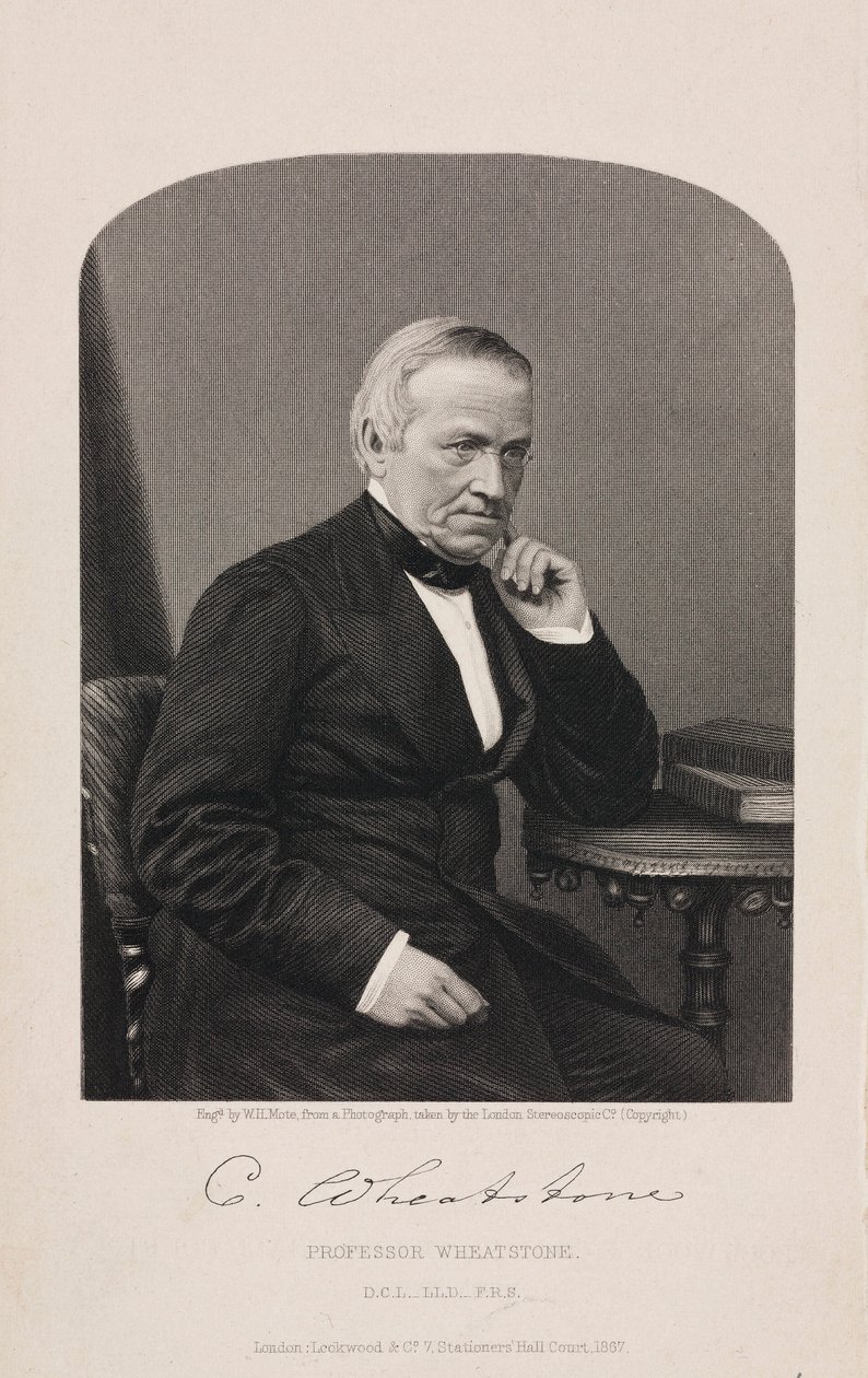 Sir Charles Wheatstone, Engelse natuurkundige door Unbekannt