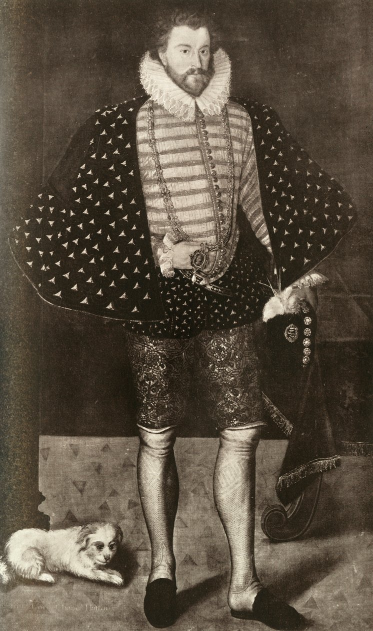 Sir Christopher Hatton door Unbekannt