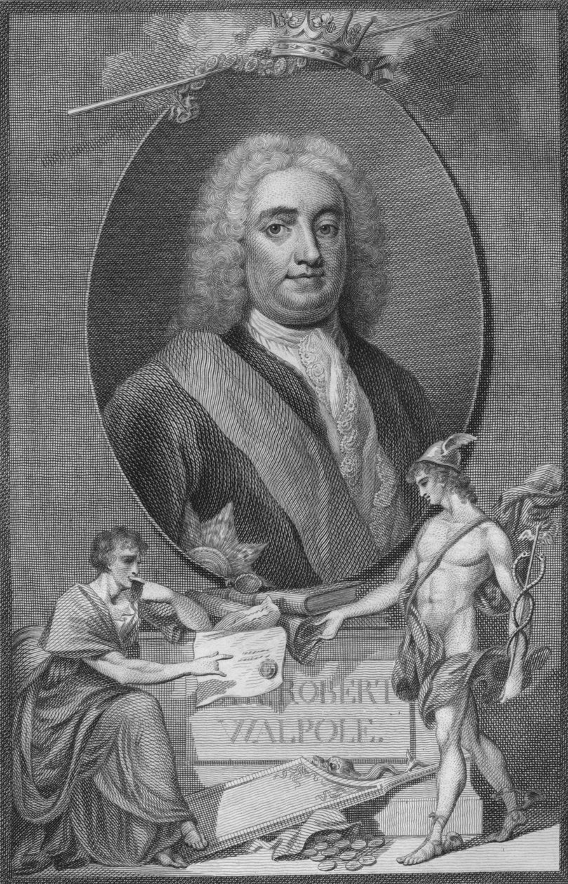 Sir Robert Walpole door Unbekannt
