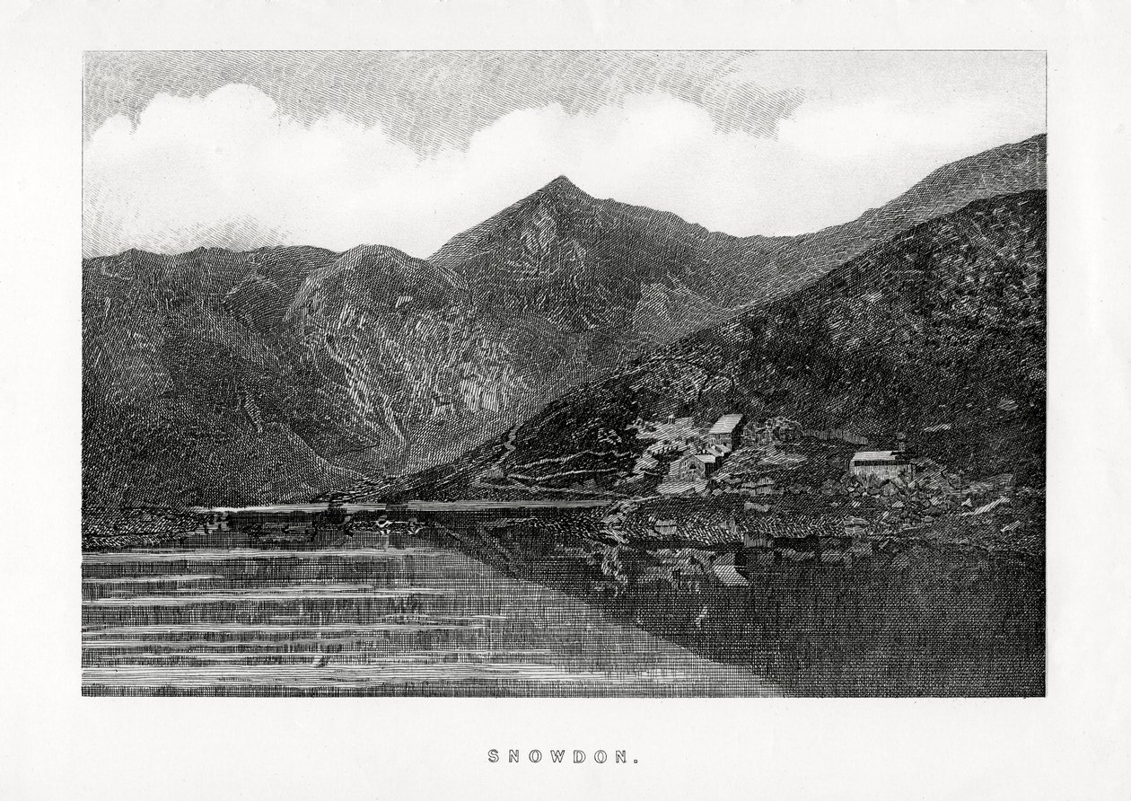 Snowdon, Wales, 1896 door Unbekannt