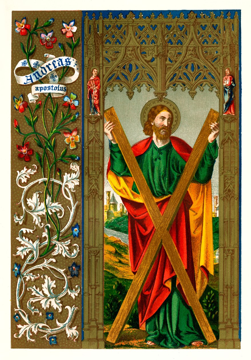 Sint Andreas de Apostel, 1886 door Unbekannt