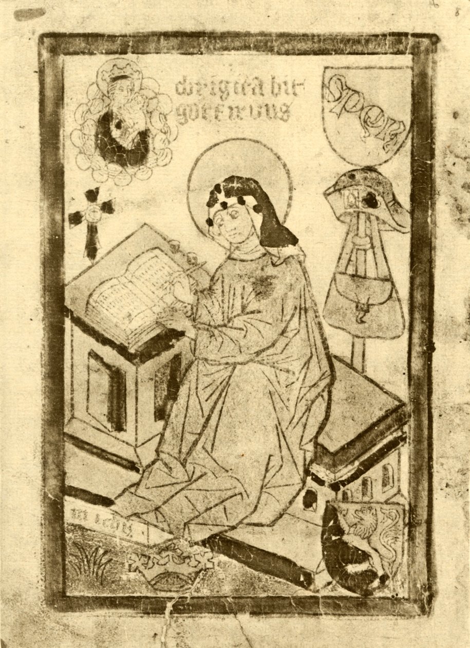 St. Birgitta van Zweden, 1915 door Unbekannt