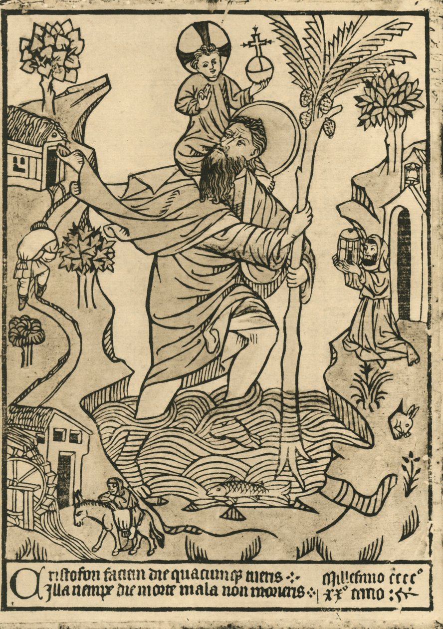 St. Christoffel door Unbekannt