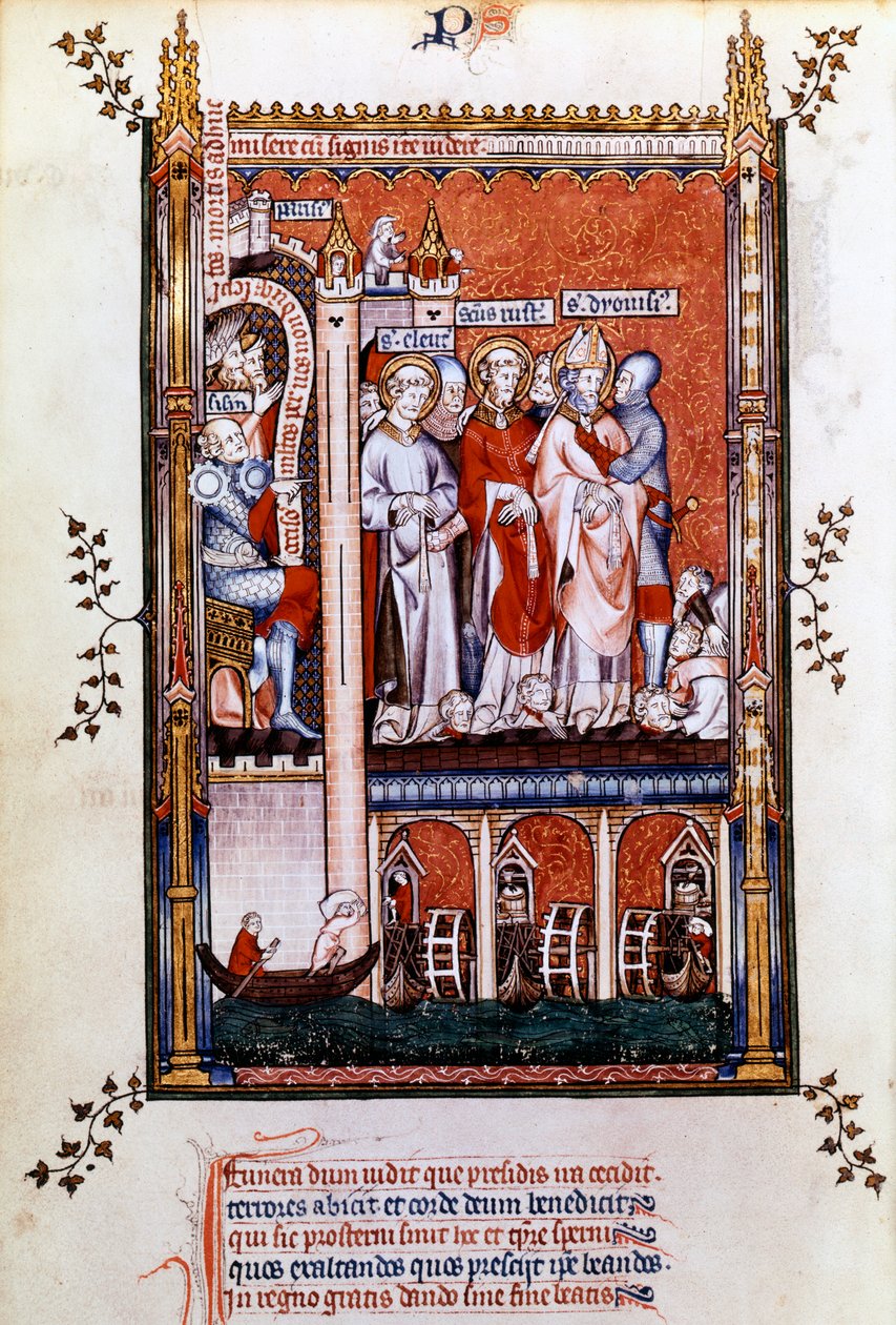 St. Denis wordt de martelaren getoond, 1317 door Unbekannt